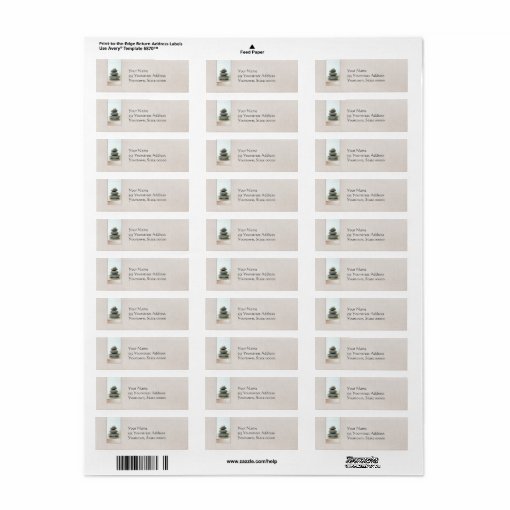Zen Stones Return Address Label Zazzle