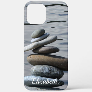 Zen Stones,Sea,Meditation iPhone 12 Pro Max Case