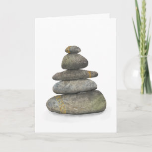 Zen Stones with Gold Card