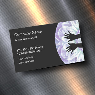 Zen Style Massage Business Card Magnet