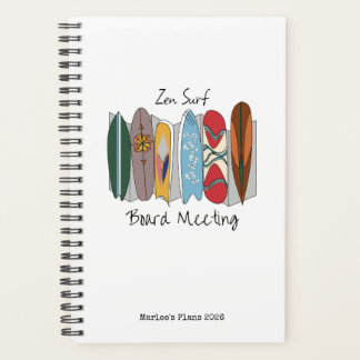 Zen Surf Board Meeting Planner
