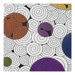 Zen Swirls Wrapped Canvas