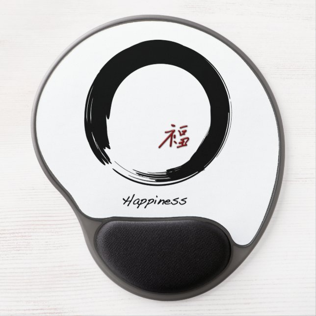 Zen Symbol Open Circle Gel Mouse Pad (Front)