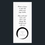 Zen symbol rack card v2<br><div class="desc">The enso open circle looks amazing on rack cards, business cards, tshirts, and everything else.</div>