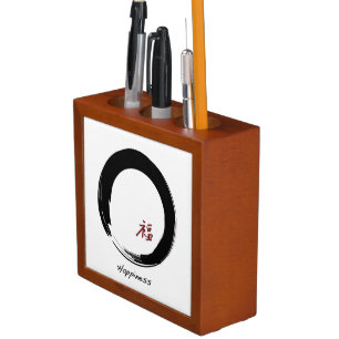 Zen Symbol with Happiness Character Pencil/Pen Holder