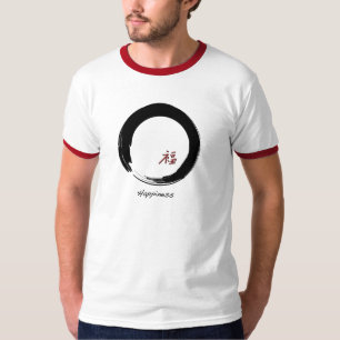 Zen Symbol with Happiness Character T-Shirt