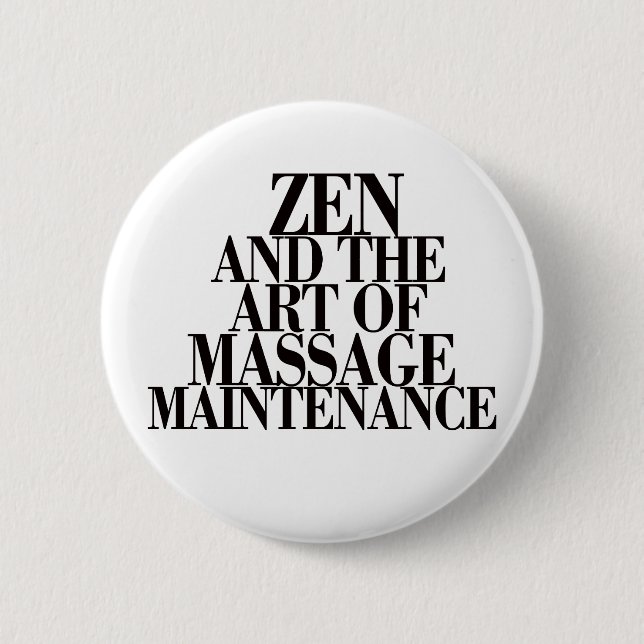 ZEN & The Art of MASSAGE Button (Front)