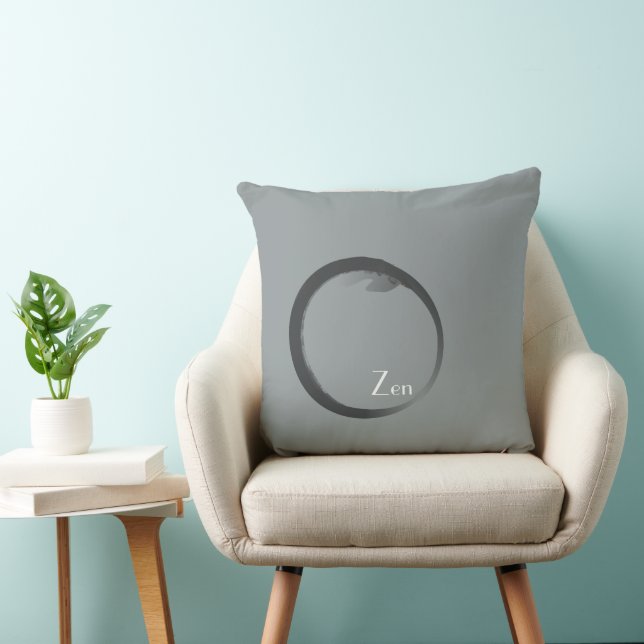 Zen Throw Pillow (Chair)