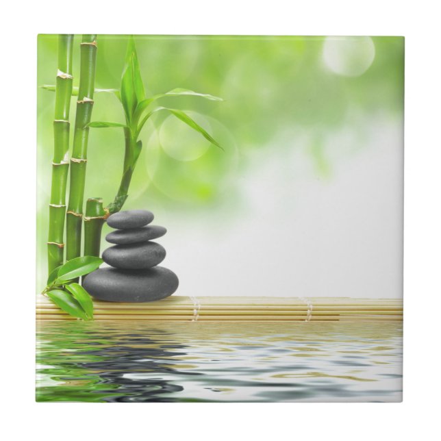 Zen tranquility water garden by healing love tile (Front)
