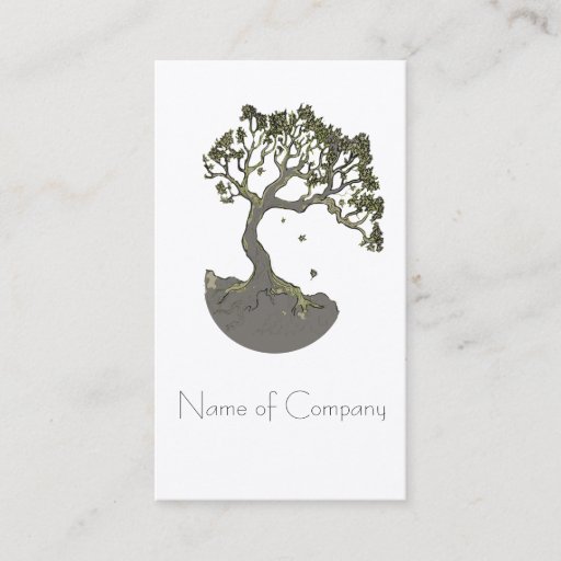 Customizable Zen Tree, business cards
