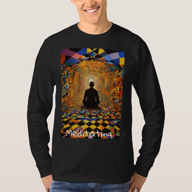 Zen Vibes Men's Meditation T-Shirt (Front)