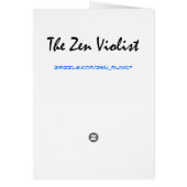 Zen Violist card (Back)