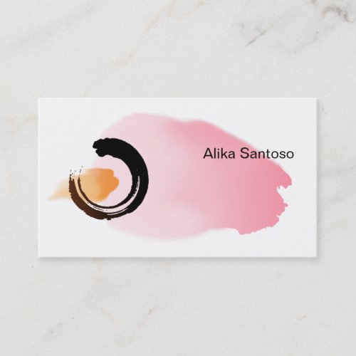 Zen _ Watercolor Business Card