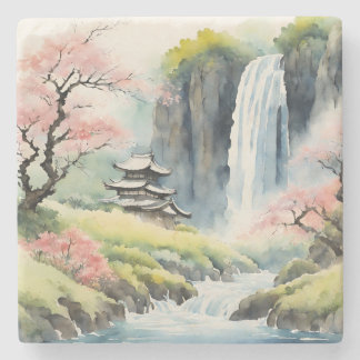 Zen Watercolor House Coaster