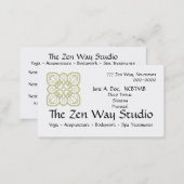 Zen Way Bodywork Card (Front/Back)