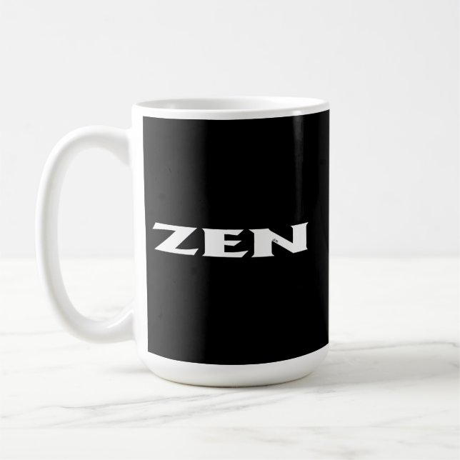 Zen white black mug (Left)