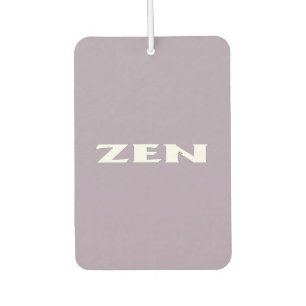 Zen white gray car air freshener