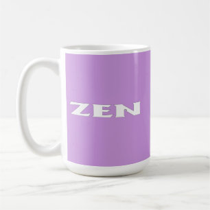 Zen white lilac mug