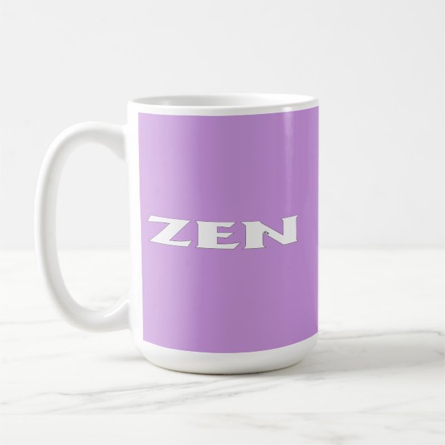 Zen white lilac mug (Left)
