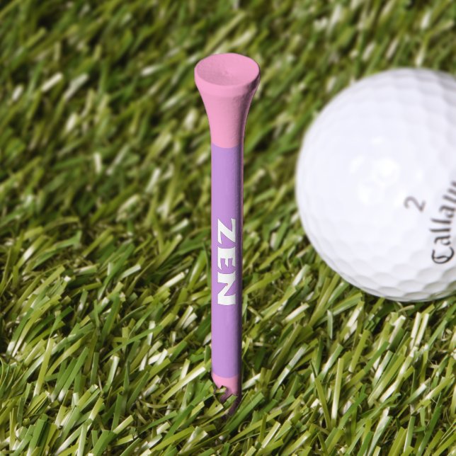 Zen white lilac pink golf tee (Grass)