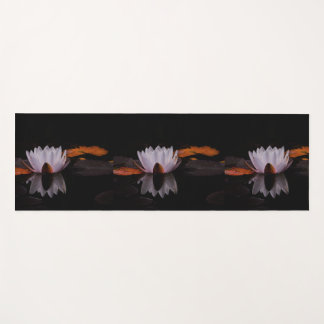 Zen White Lotus Flower Yoga Mat