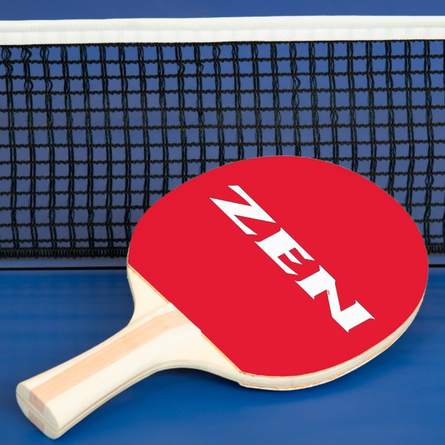 Zen white red ping pong paddle (Insitu)