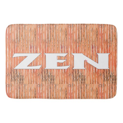 Zen white reeds bath mat