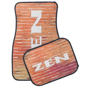 Zen white reeds car mats front and rear
