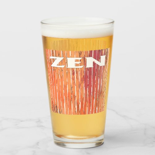 Zen white reeds glass tumbler
