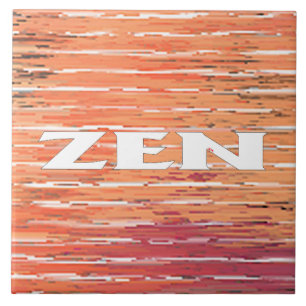 Zen white reeds large tile