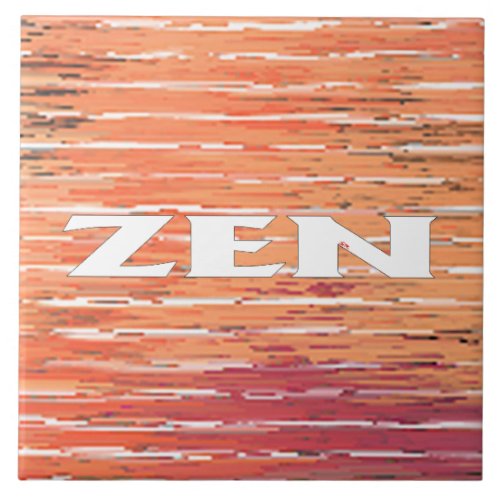 Zen white reeds large tile
