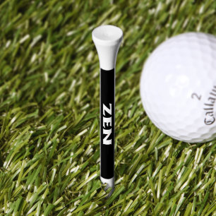 Zen white white black golf tee