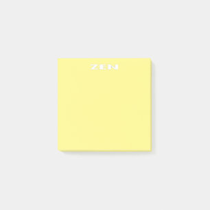 Zen white yellow note pads