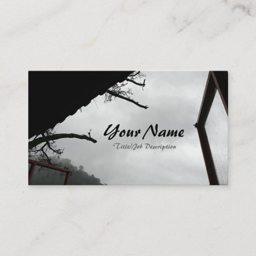 Customizable Zen Window Business Card Templates