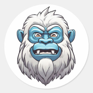 zen yeti classic round sticker