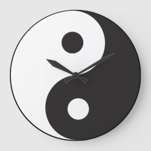 Zen Yin Yang Large Clock
