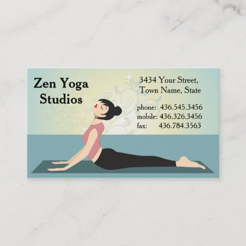 Zen Yoga  _ Instructor or Trainer Business Card