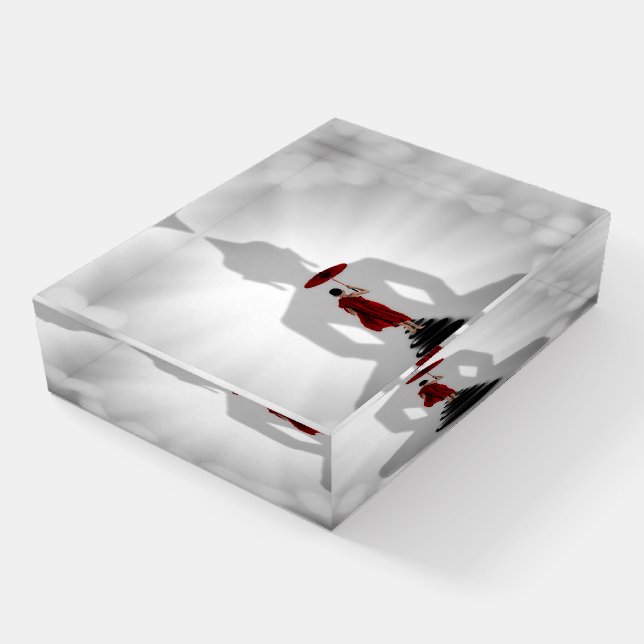 Zen Yoga Meditation Buddha Home Office Desk Paperweight (Angled)