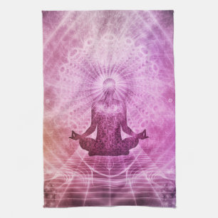 Zen Yoga Meditation Chakra Chi Energy Kitchen Towel