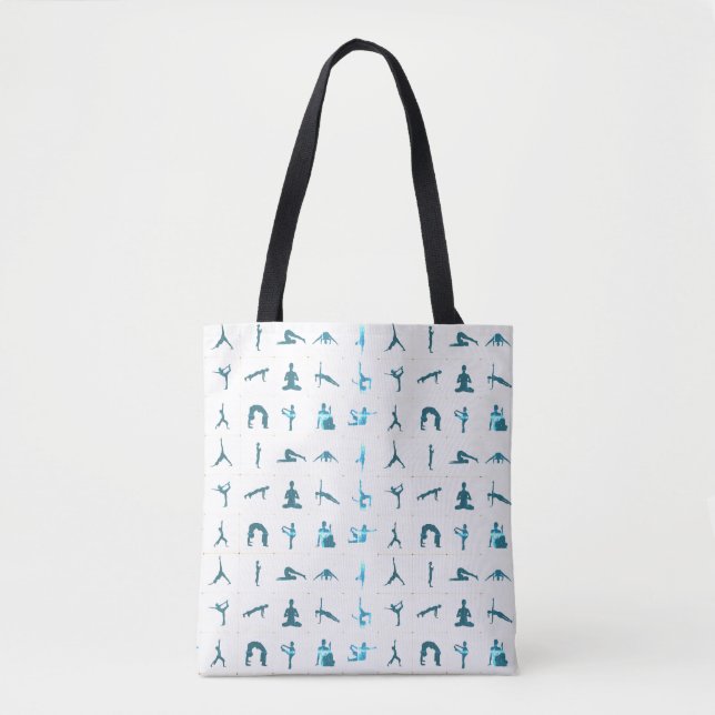 Zen Yoga Meditation Lotus Tree of Life Namaste Tote Bag (Front)