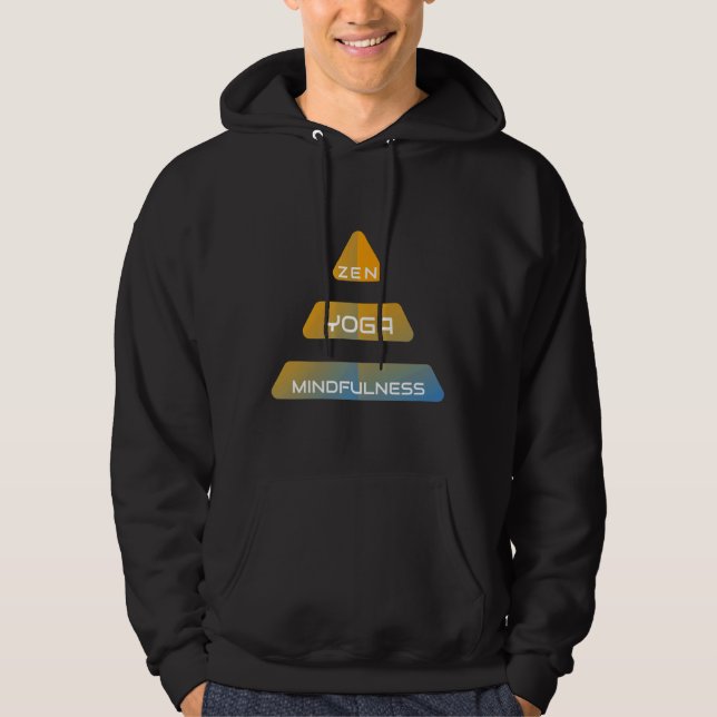 Zen Yoga Mindfulness 2 Hoodie (Front)