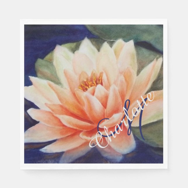 Zen Yoga Party Napkins (Front)