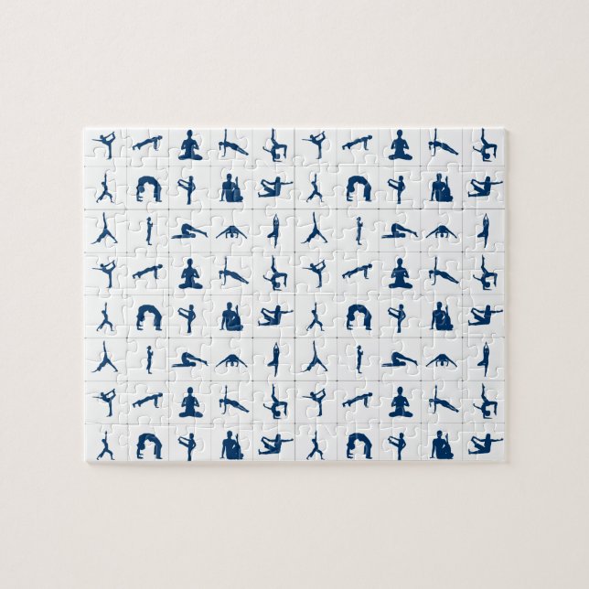 Zen Yoga Poses Meditation Jigsaw Puzzle (Horizontal)