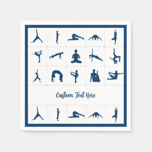 Zen Yoga Positions Special Occasion Namaste Napkins