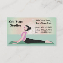 Zen Yoga - ver2  - Instructor or Trainer Business Card