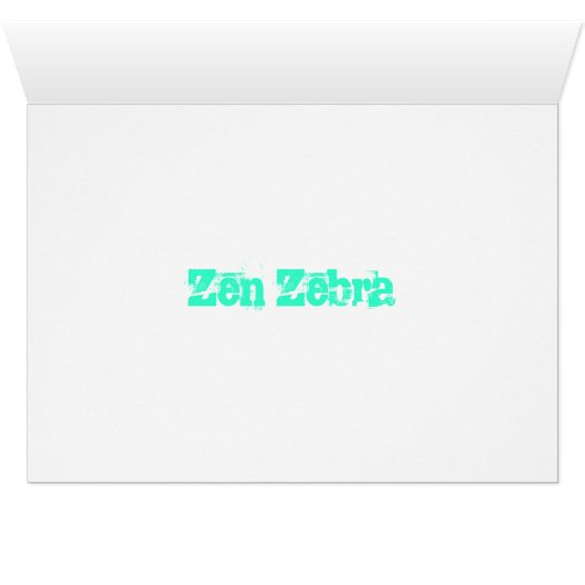 Zen Zebra (Inside Horizontal (Bottom))