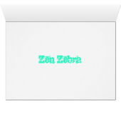 Zen Zebra Cards (Inside Horizontal (Bottom))