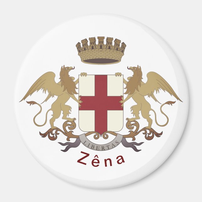 Zêna coat of arms (Genova, Liguria) Magnet (Front)