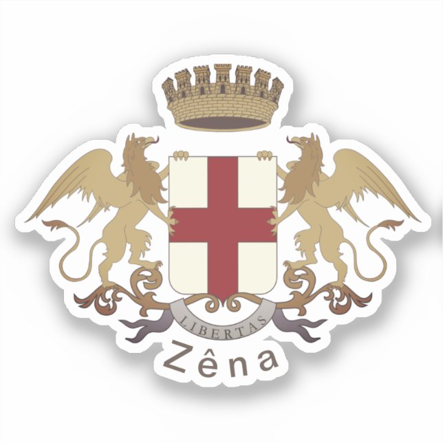 Zêna coat of arms (Genova, Liguria) Sticker (Front)
