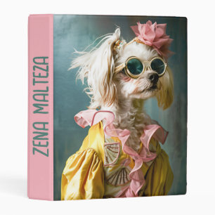 Zena Maltese Mini Binder
